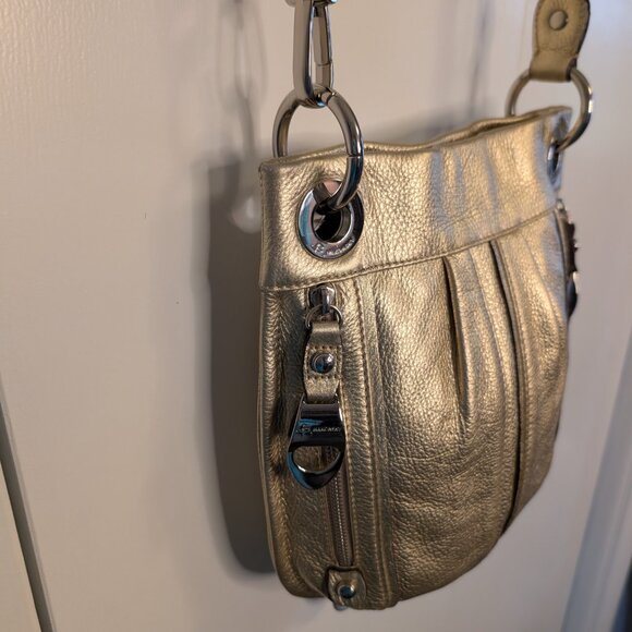 EUC B. Makowsky Gold Crossbody Bag with Luxurious Shimmer - Picture 6 of 16